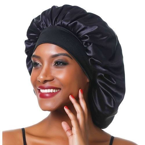 Large Hair Bonnet Sleep Cap Wide Elastic Band