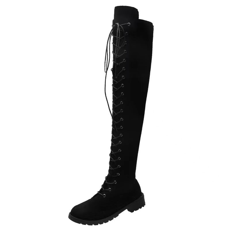 Women's Plus Size Over-the-Knee Flat Boots (414243)